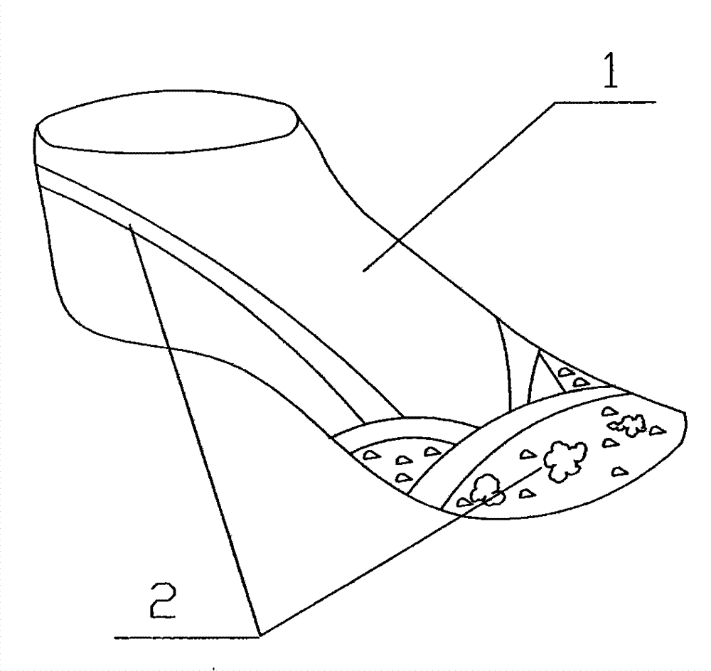 Painted shoe tree and painting method of shoe tree