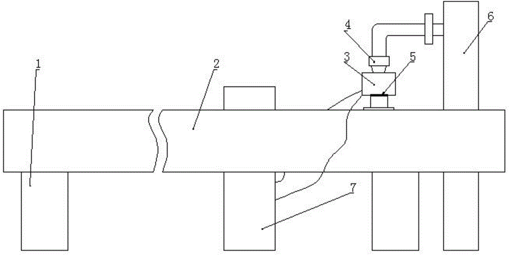 Feed control device for PE fuel gas pipe production