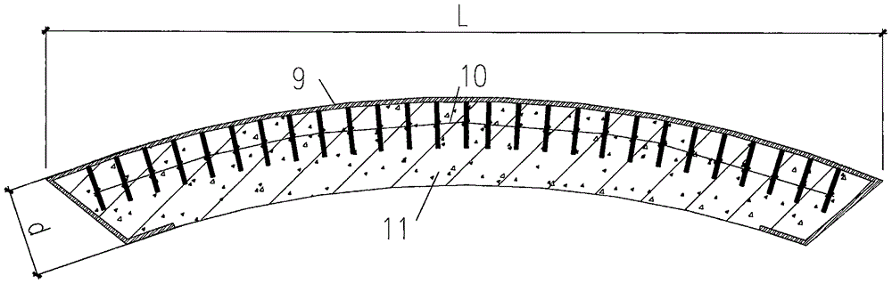 Steel-plate-externally-covered assembled round underground barn with prefabricated caulking strips