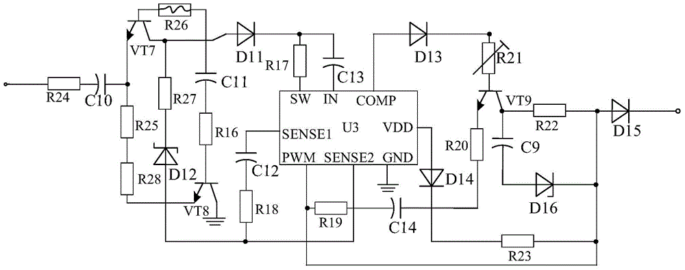 LED logic gate control system based on loss suppression