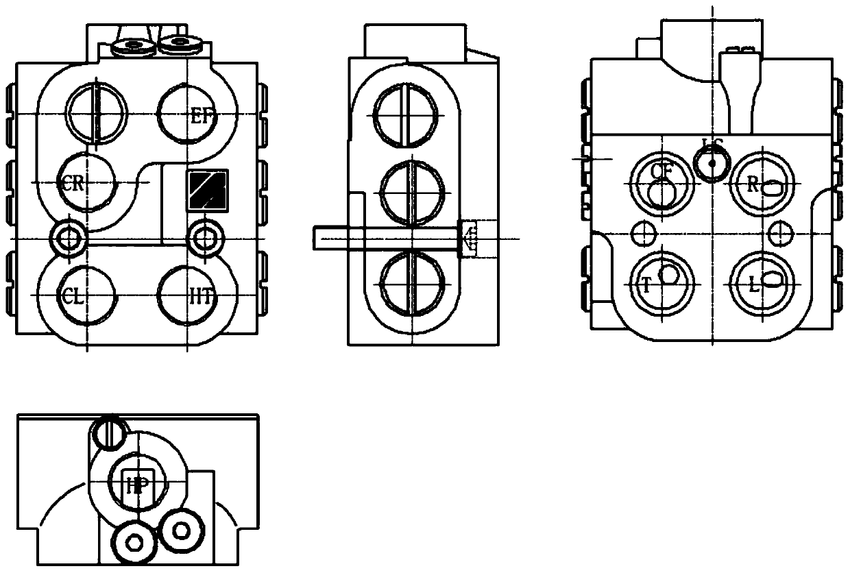 Priority-type steering flow amplifying valve with plate-type connection