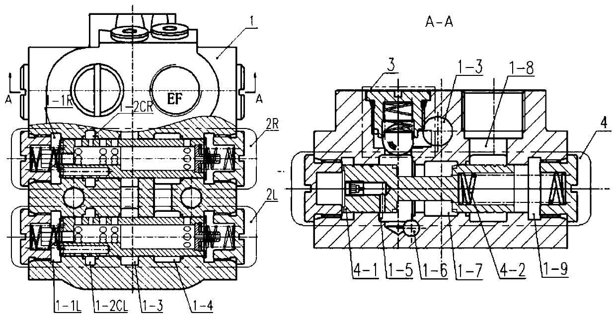 Priority-type steering flow amplifying valve with plate-type connection