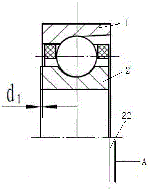 Angular contact ball bearing, bearing assembly, manufacturing method and assembling method thereof