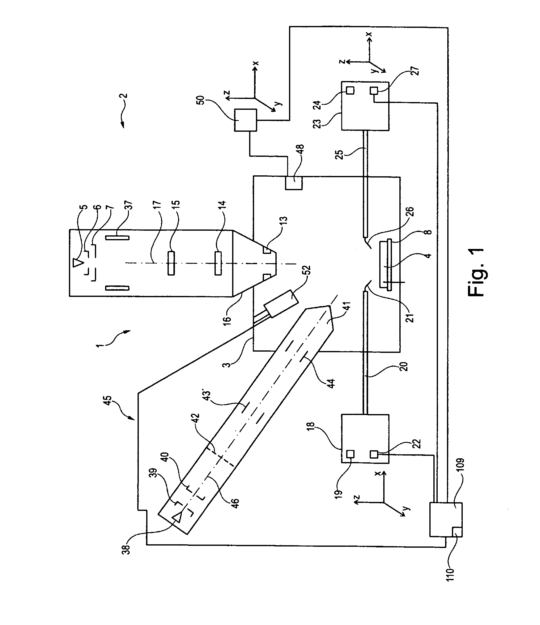 Method for measuring a distance of a component from an object and for setting a position of a component in a particle beam device