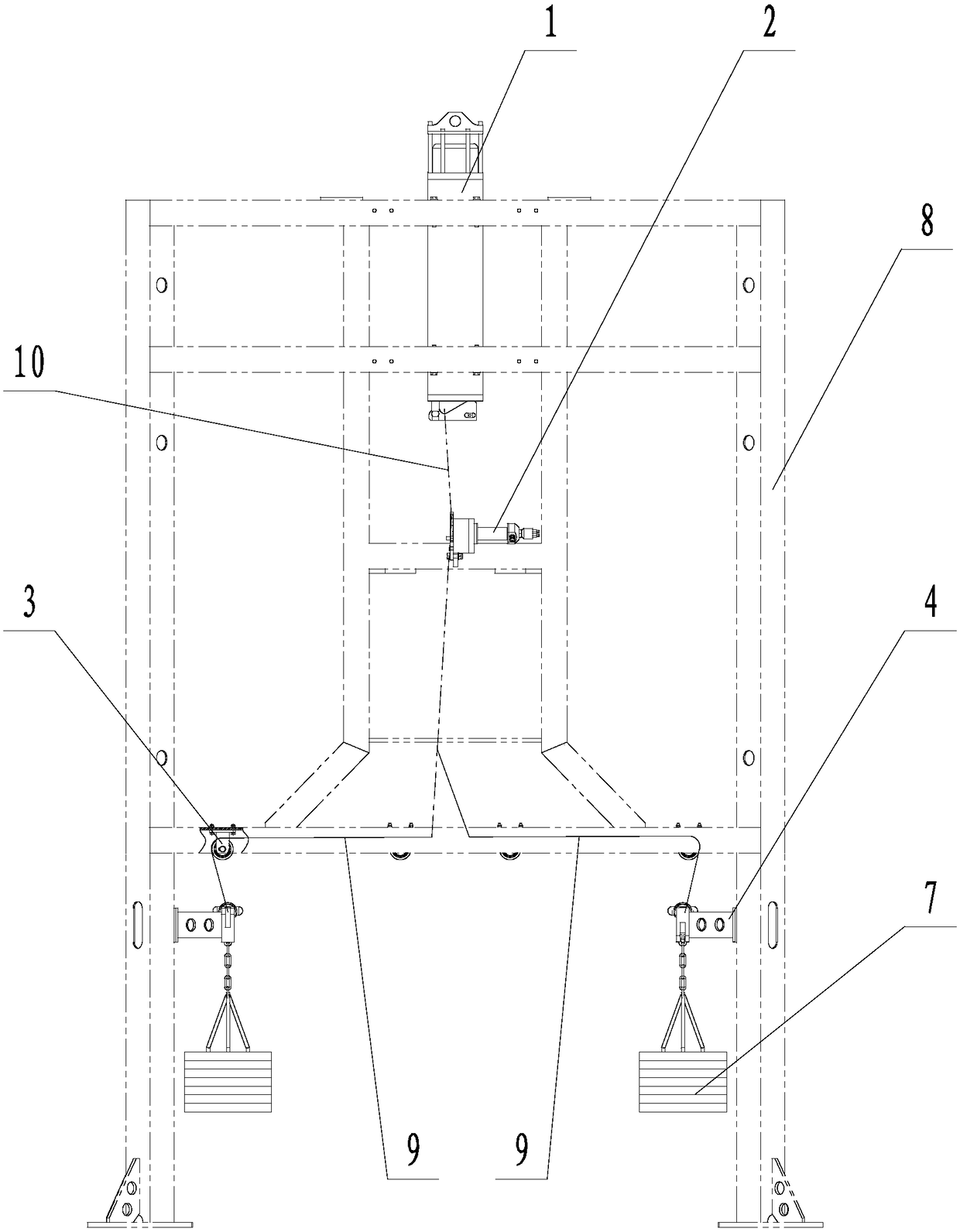 Deep-sea structure release and load rejection system