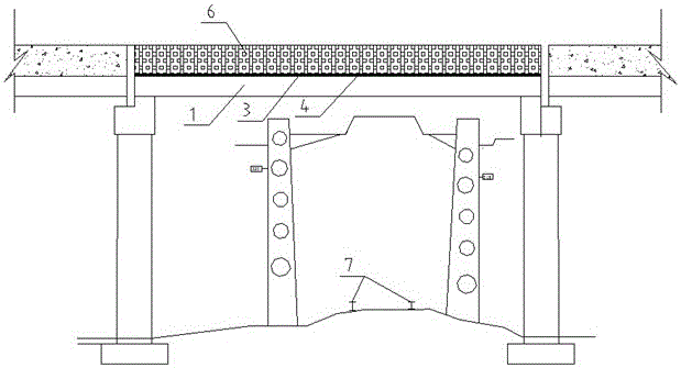 Cross-line protection structure and installation method of highway bridge widening and reconstruction project