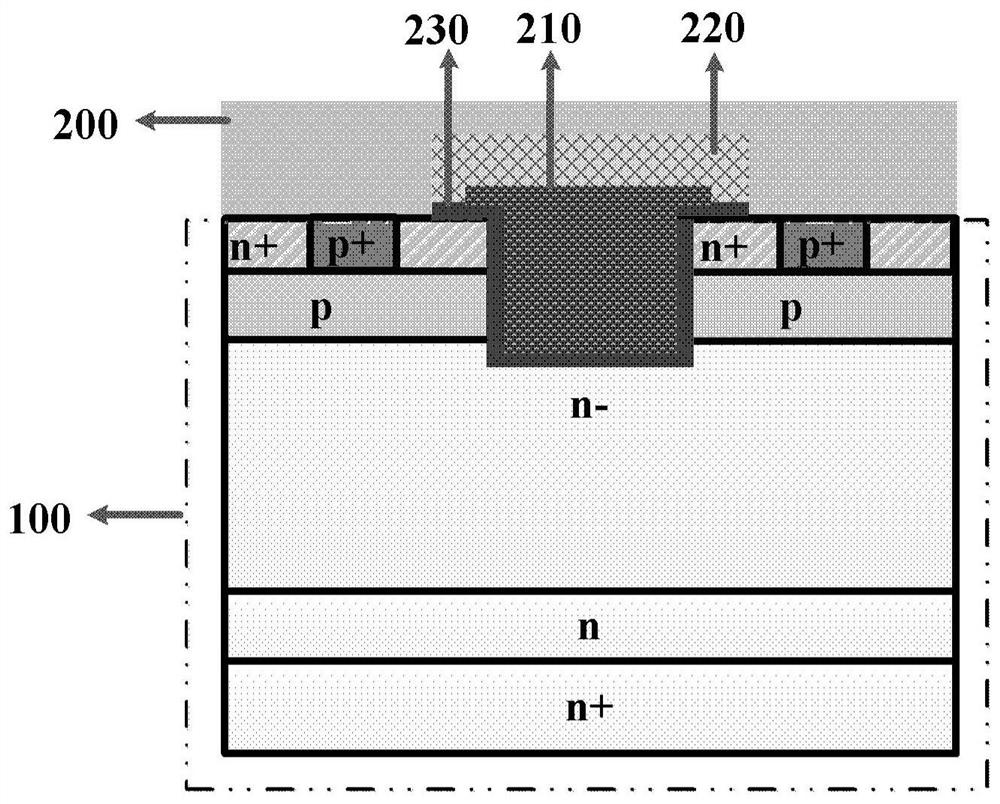 Power semiconductor device with insulation structure in cell and preparation method