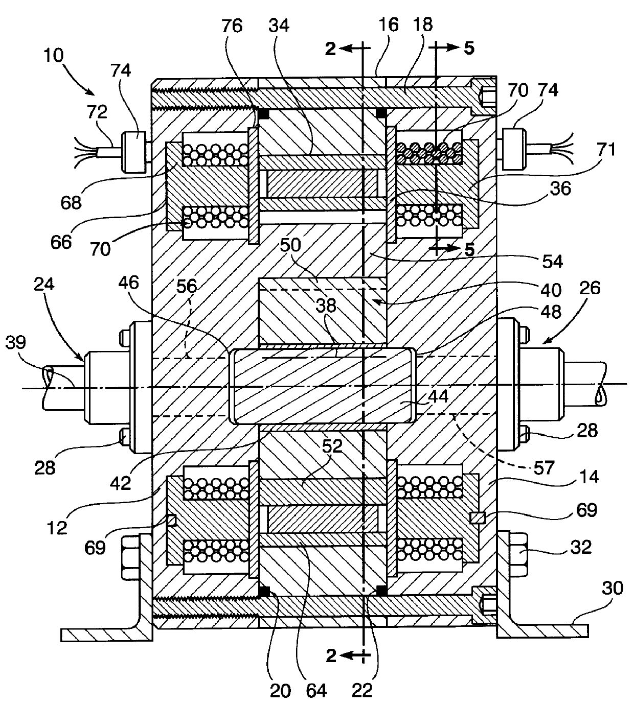 Integrated motor/gear pump
