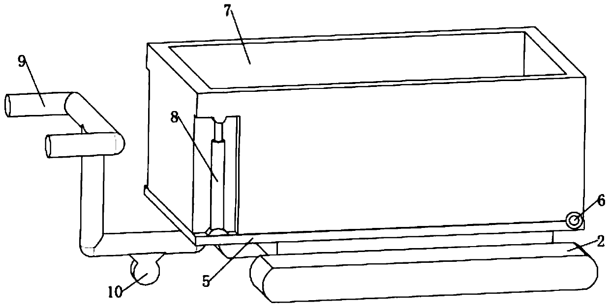 Underground coal mine conveying device