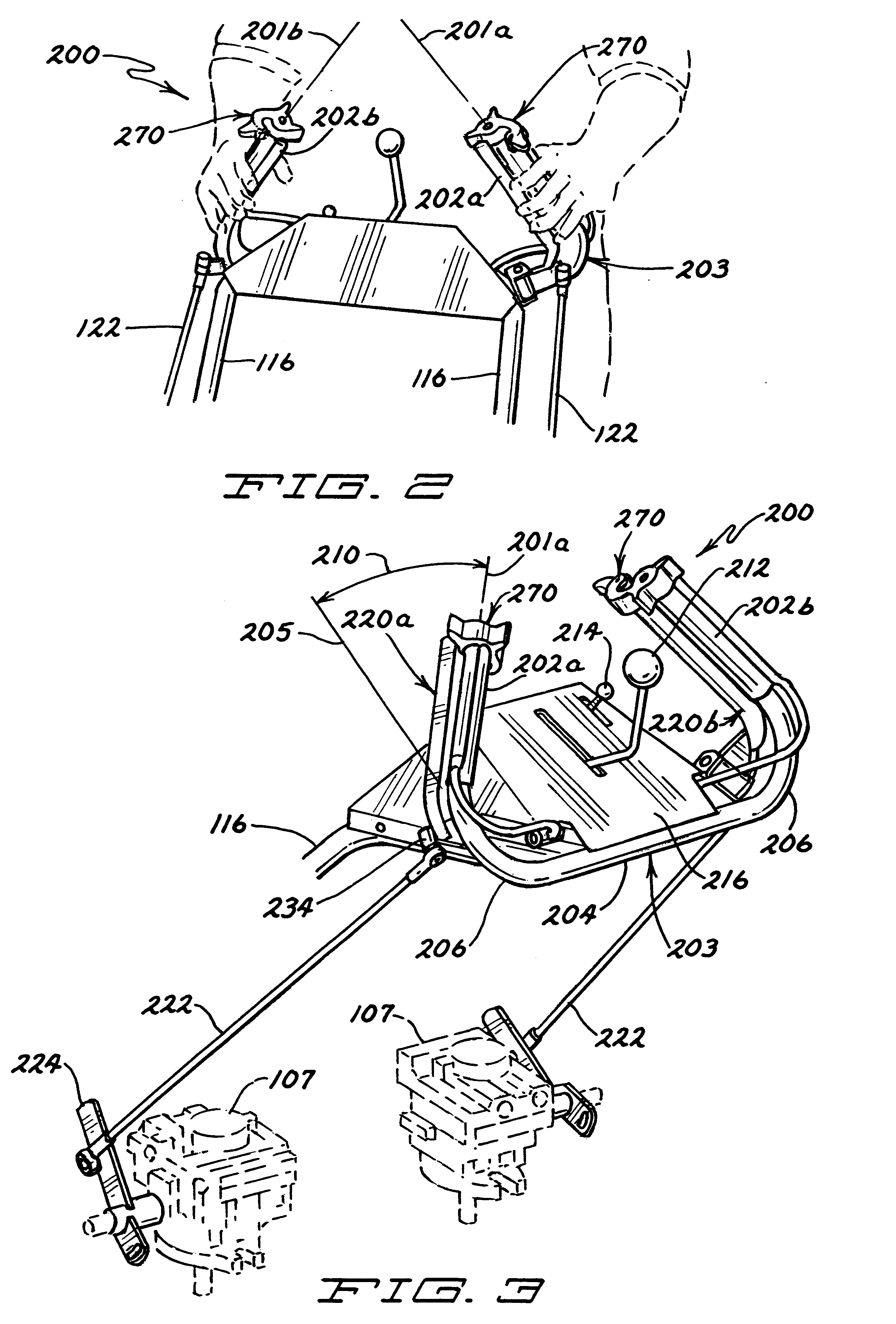 Operator control system for self-propelled vehicles