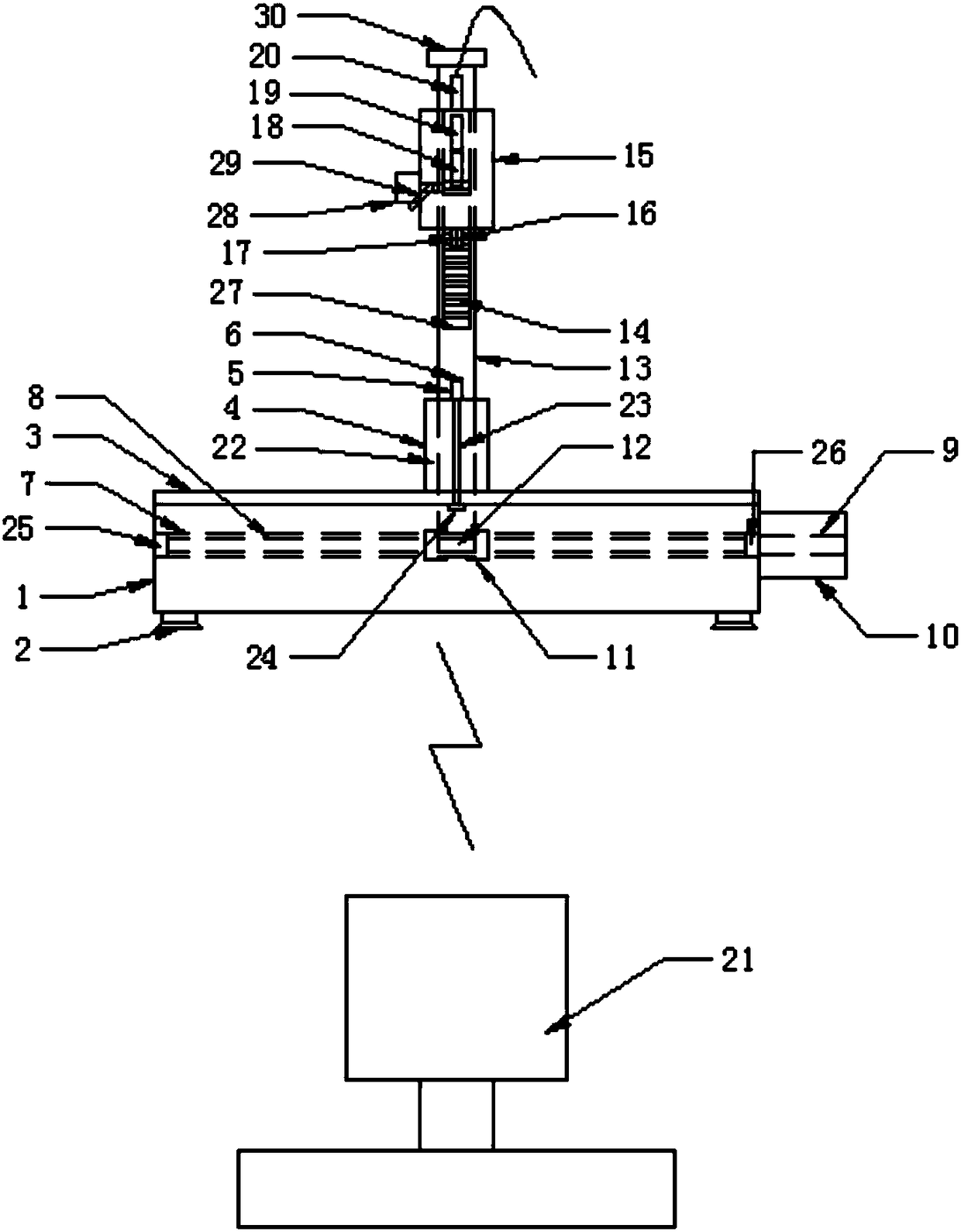 Outer diameter and hook length detecting device of commutator