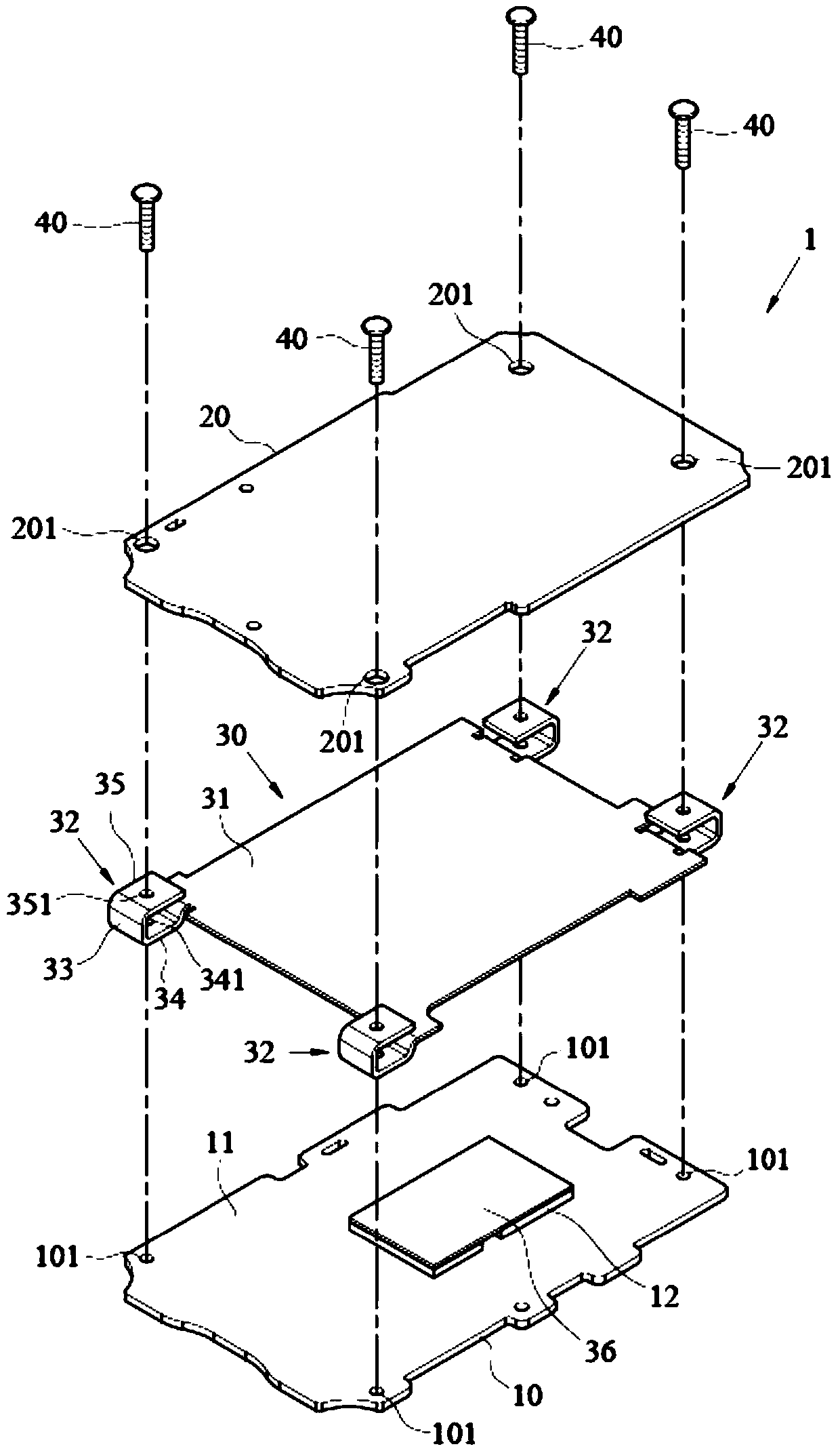 Multilayer circuit board structure