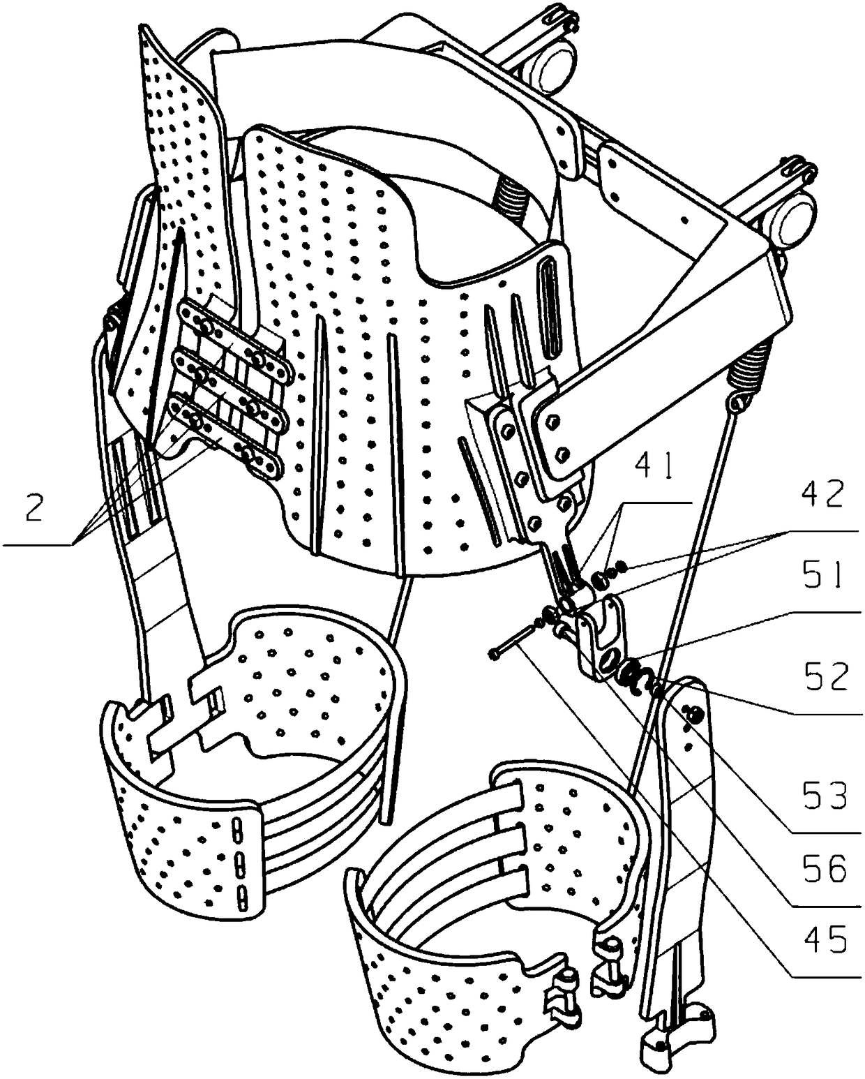 Hip joint passive exoskeleton device based on energy time-sharing regulation