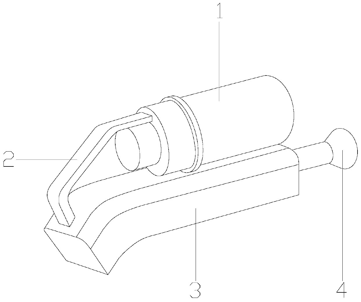 Device for removing residual toner of toner cartridge through backflow cleaning