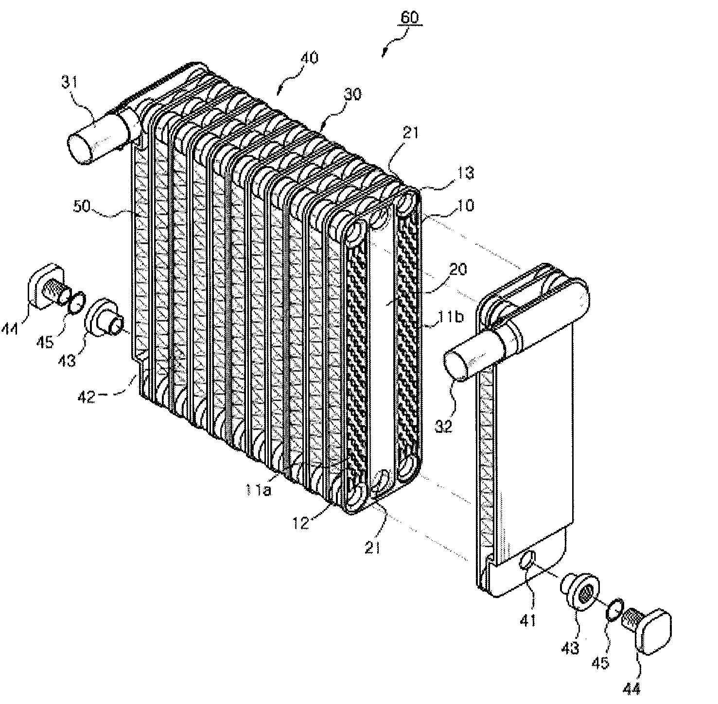 Cold reserving part equipped evaporator