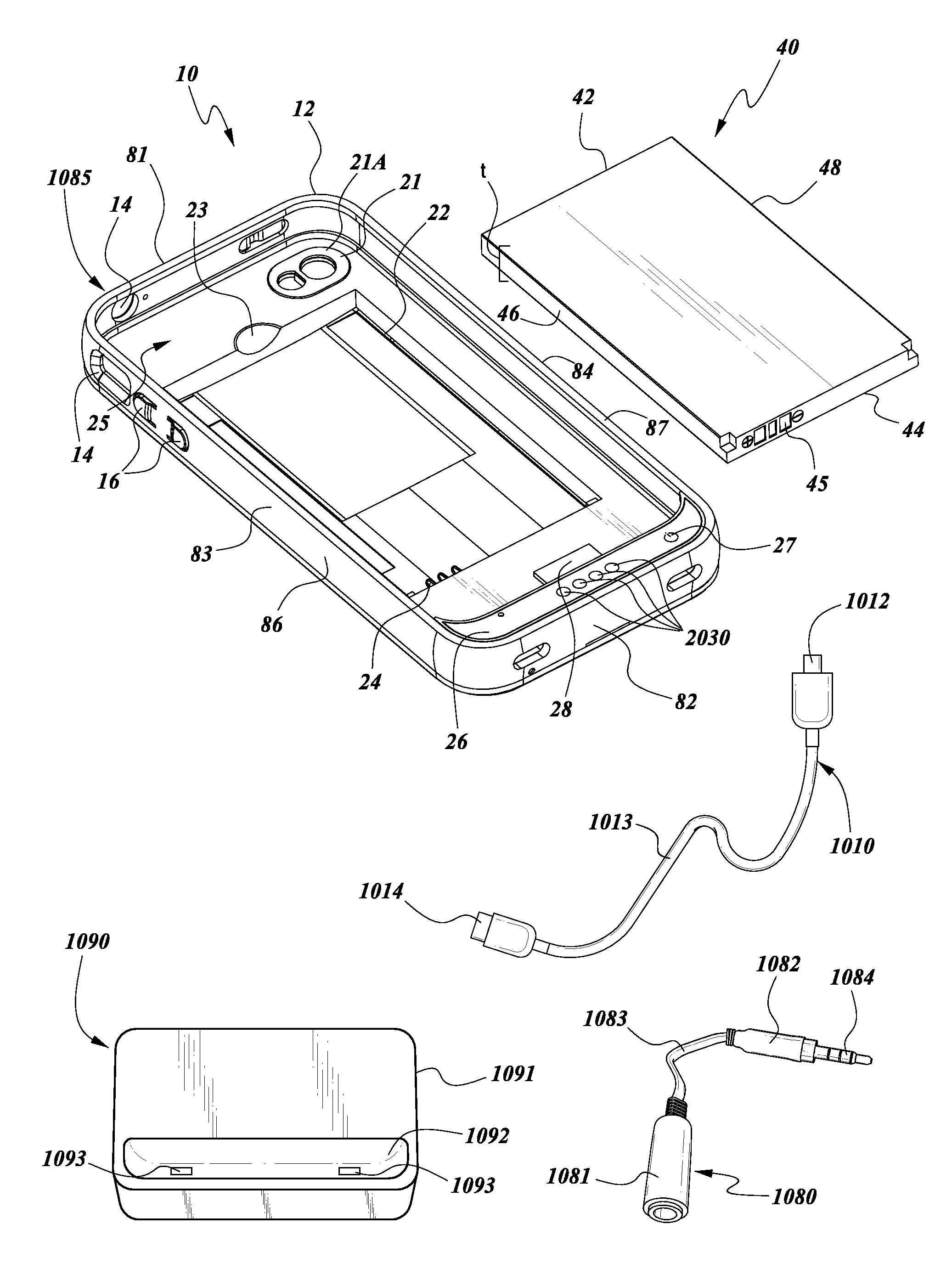 Battery case for mobile device