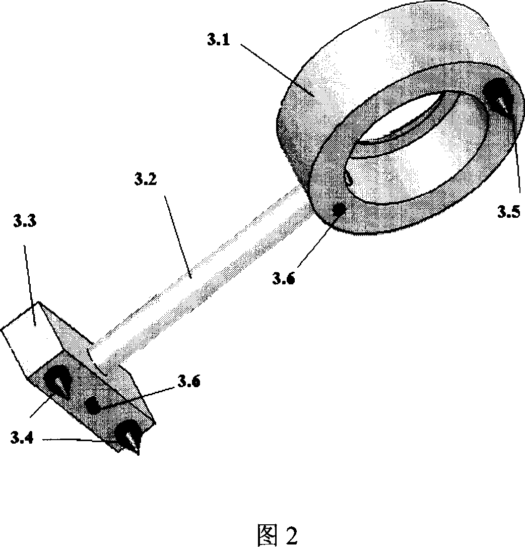 Gyrosope spherical rotor three-D static balaming measuring method and device