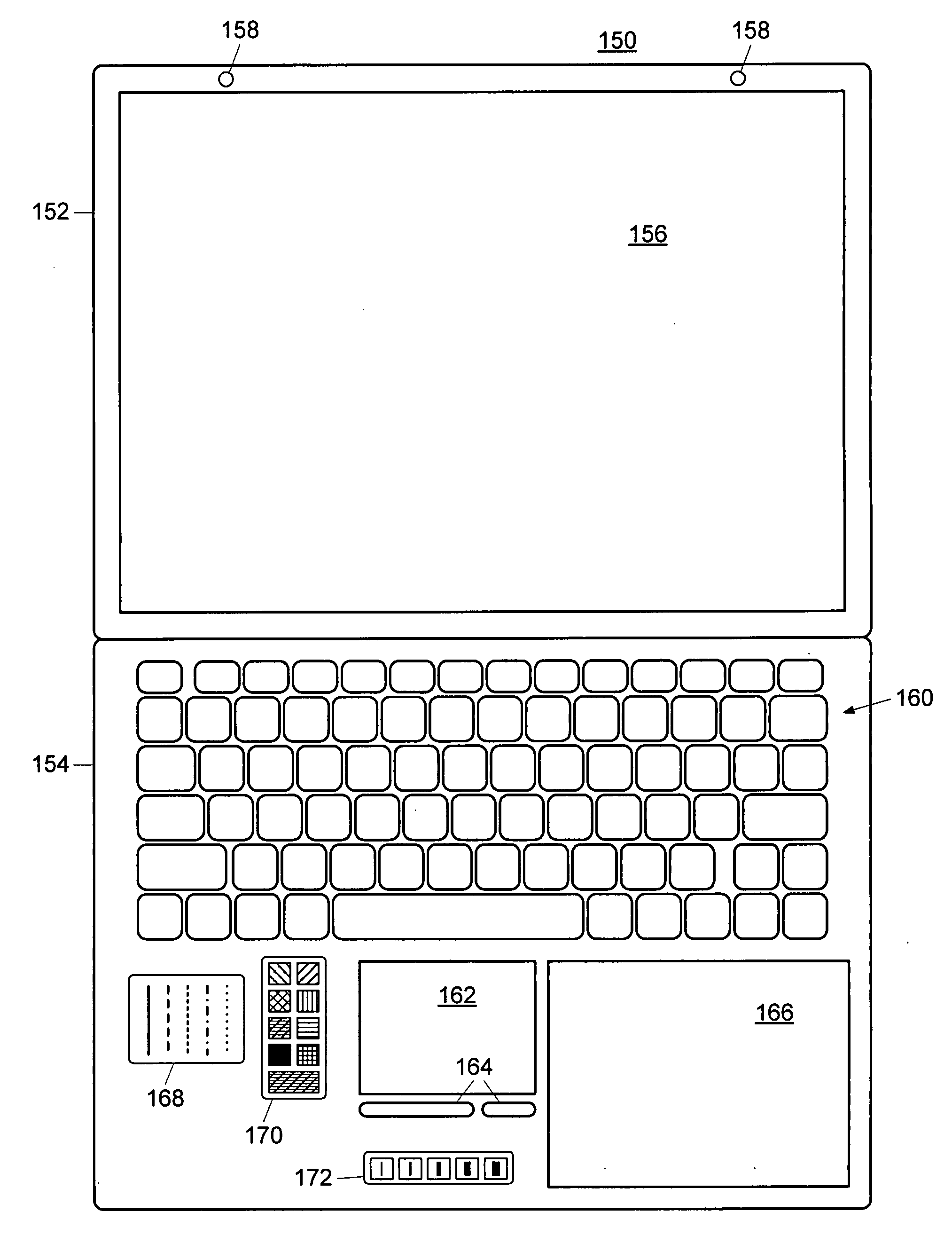 Relative-position, absolute-orientation sketch pad and optical stylus for a personal computer