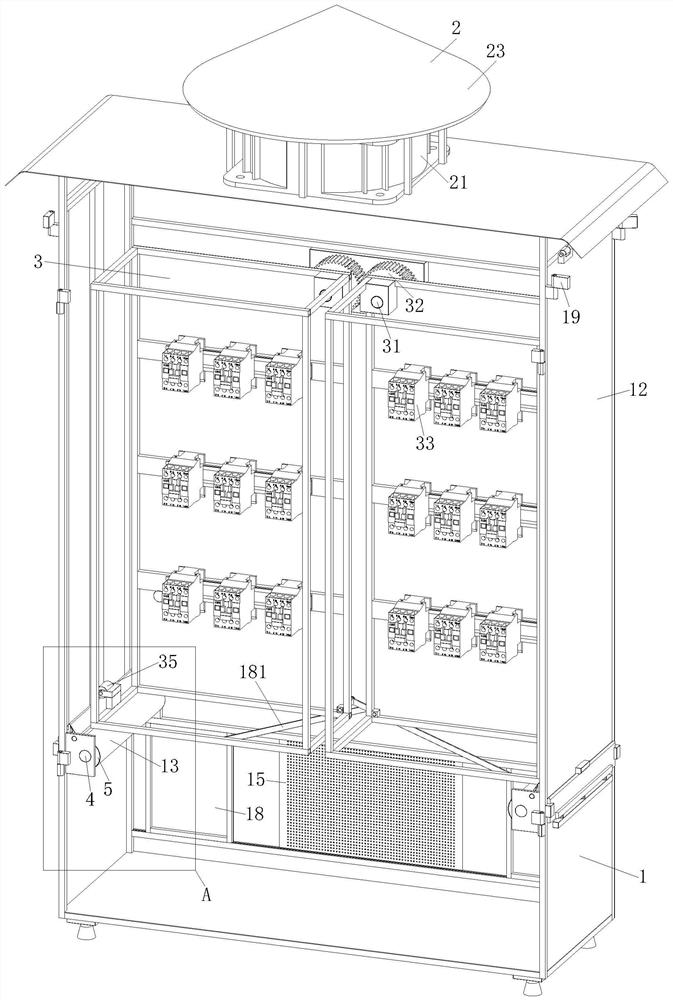 Dustproof cooling power distribution cabinet