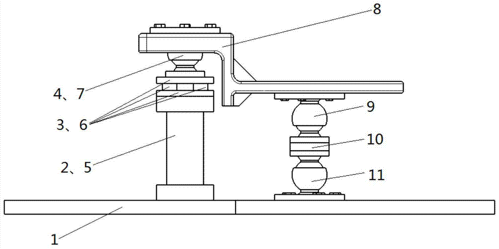 A Tire Six-Component Force Test Device for Eliminating Unbalanced Load