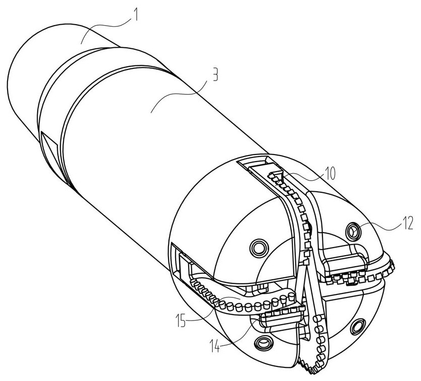 Controllable variable-diameter drill bit