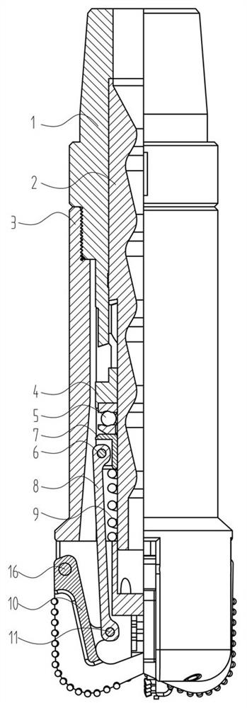 Controllable variable-diameter drill bit