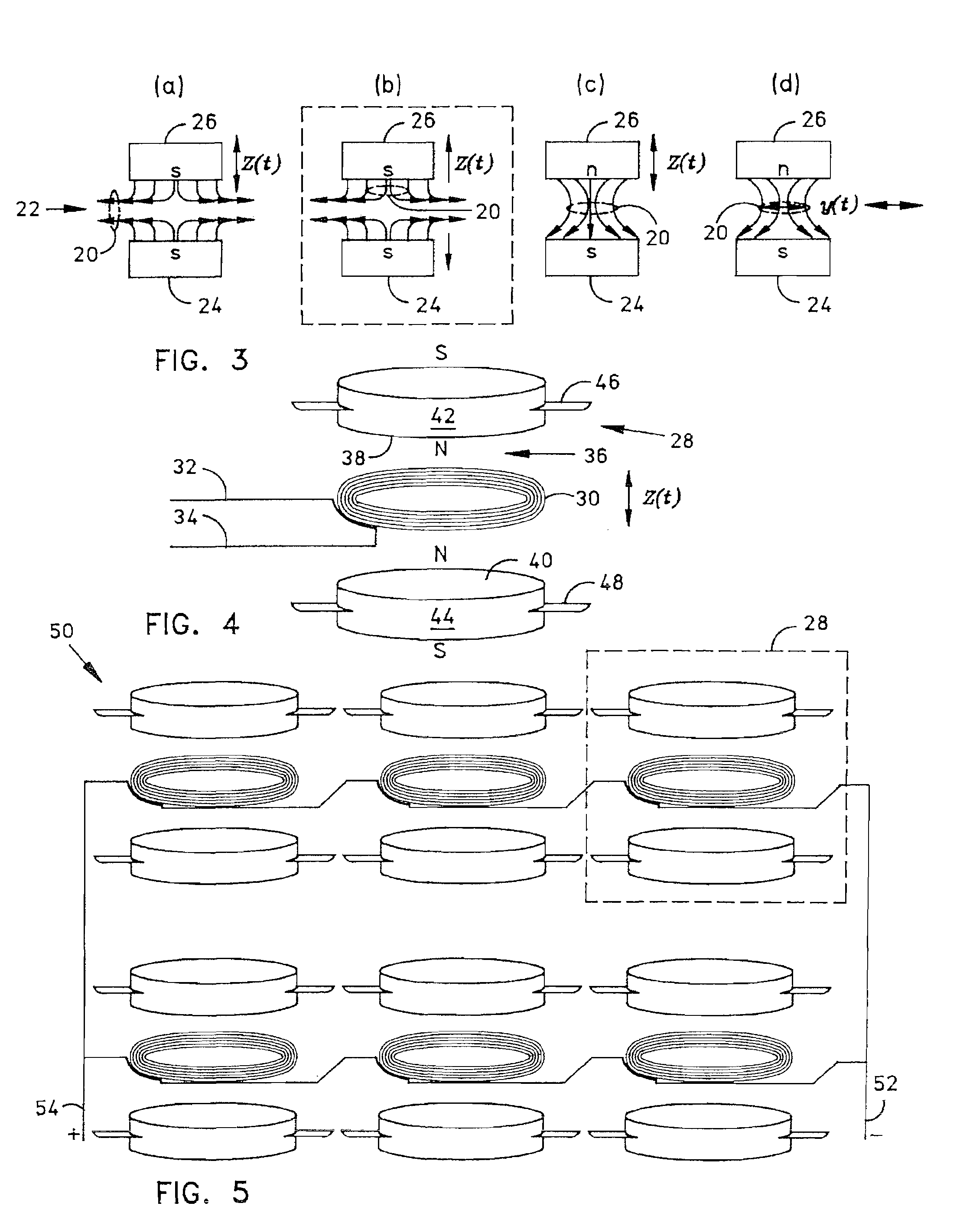 Apparatus for generating power responsive to mechanical vibration