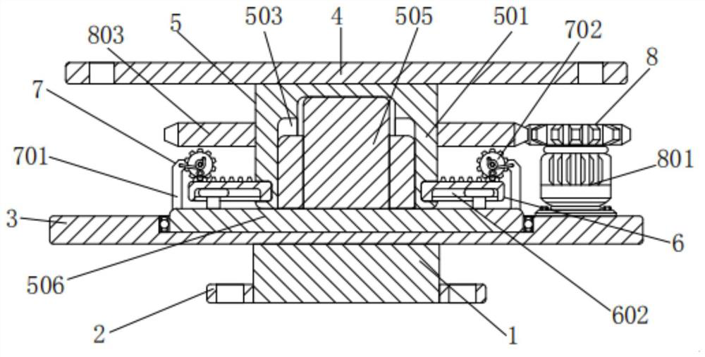 Slewing mechanism for low-consumption crane tower