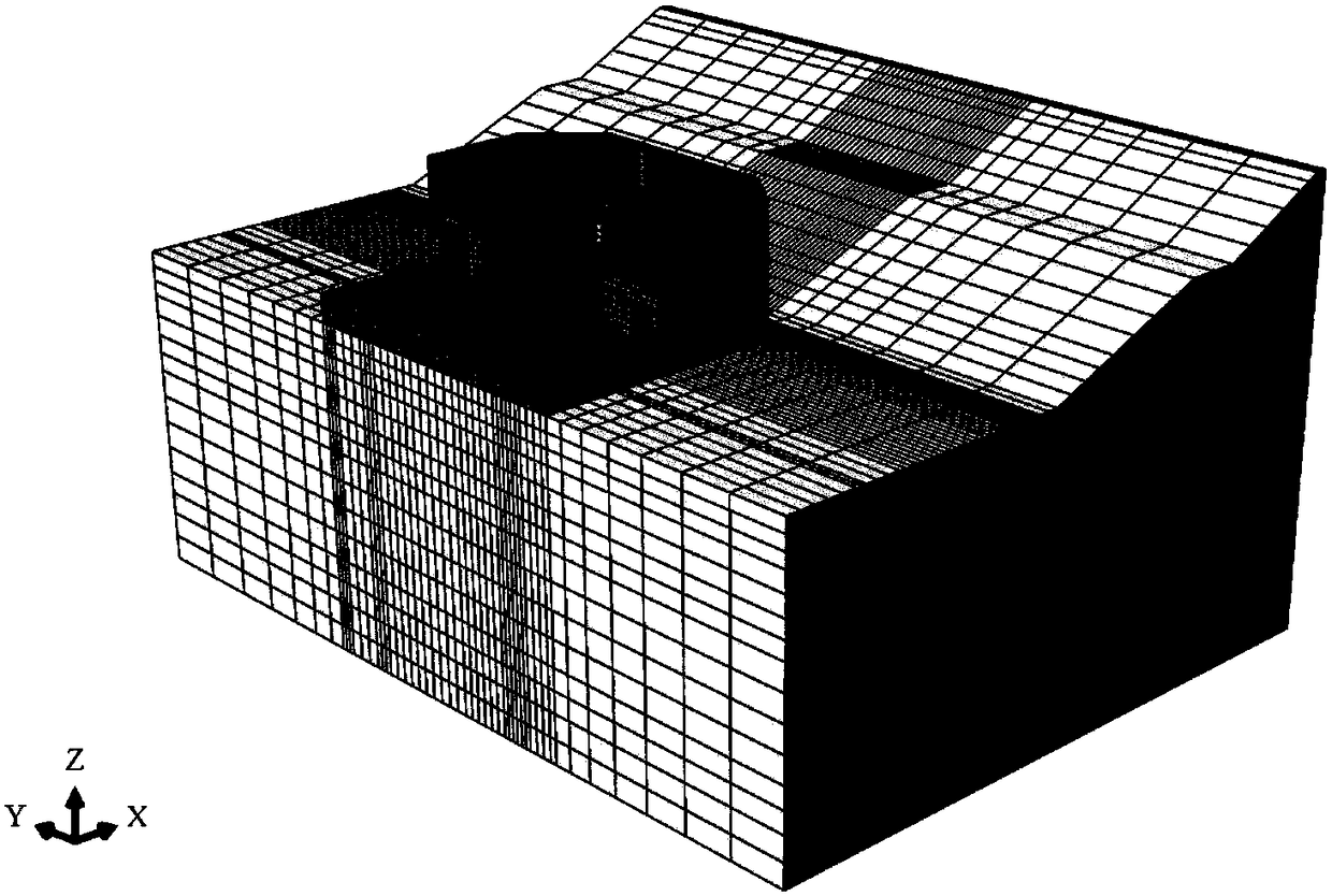 Construction simulation method of gate head considering soft foundation consolidation and concrete creep