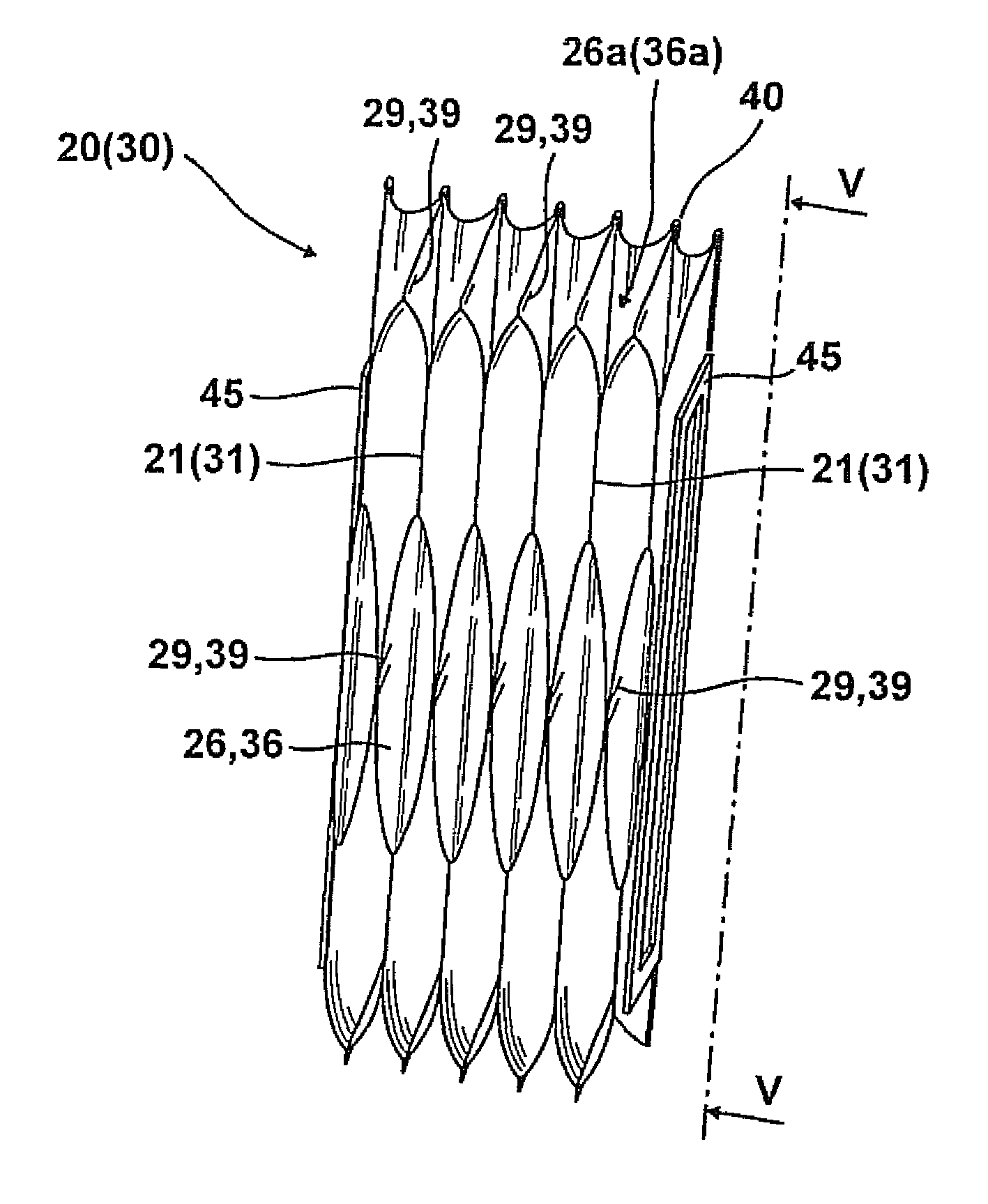 Creating the bellows of a passage or side panel between two vehicles joined in an articulated manner