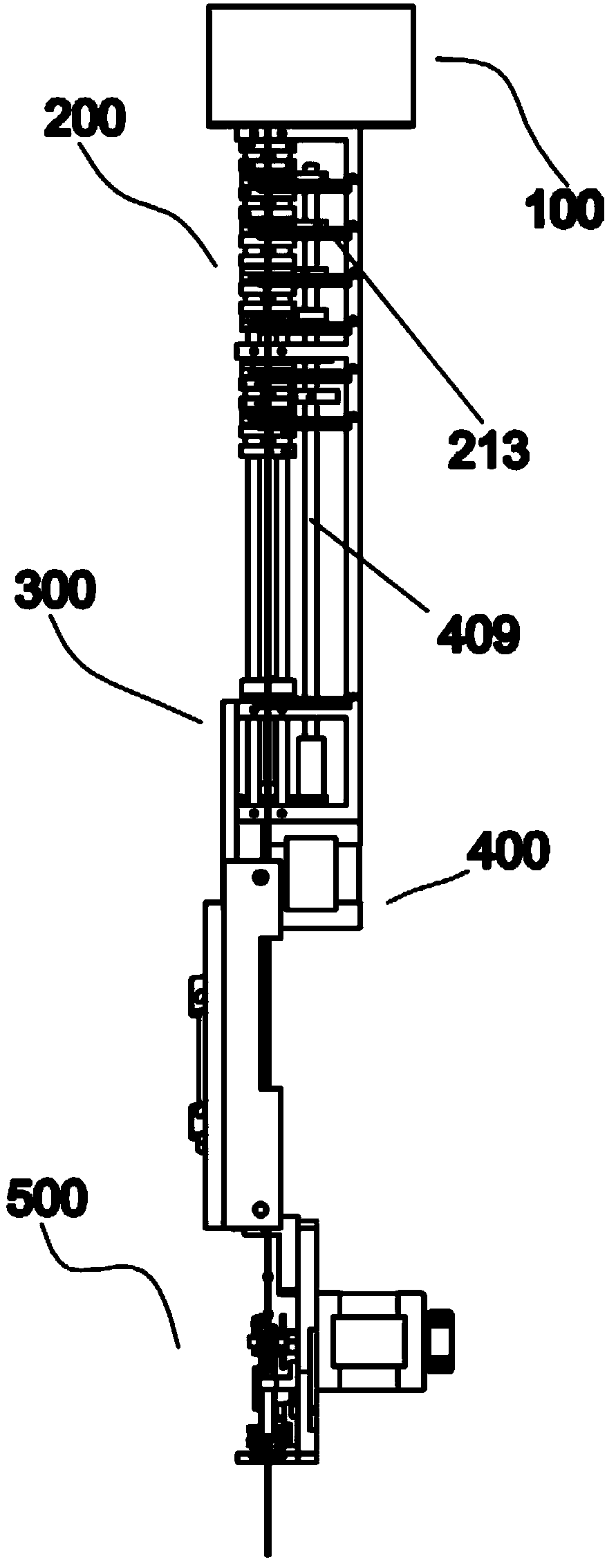 Bead arranging and feeding device of bead embroidery device