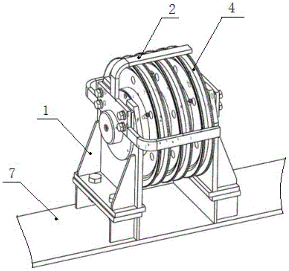 Fixed pulley device that can be quickly disassembled