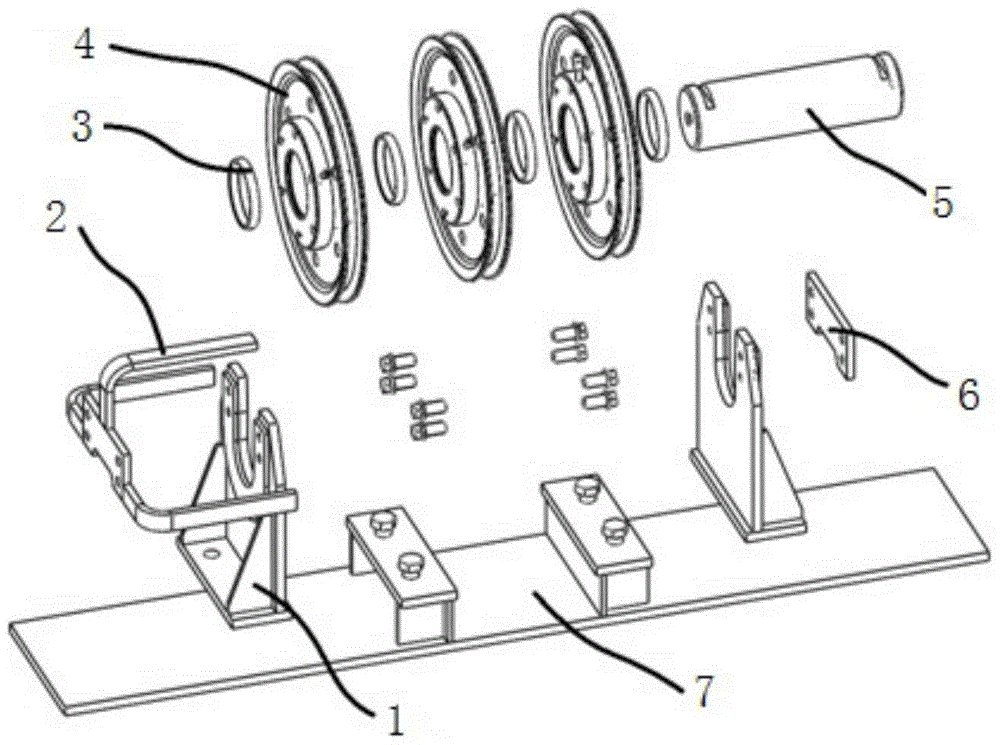 Fixed pulley device that can be quickly disassembled