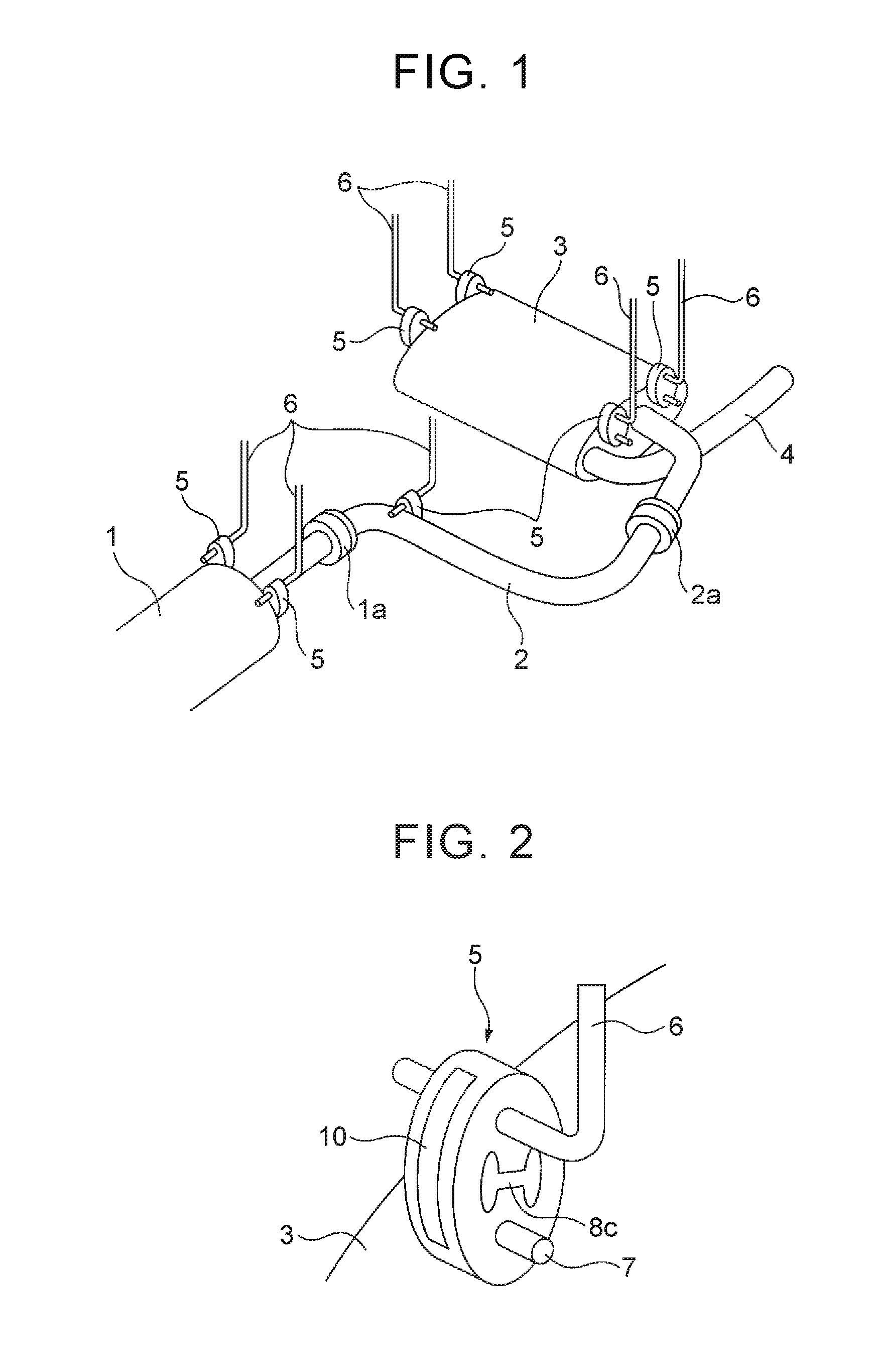 Vehicle engine exhaust system