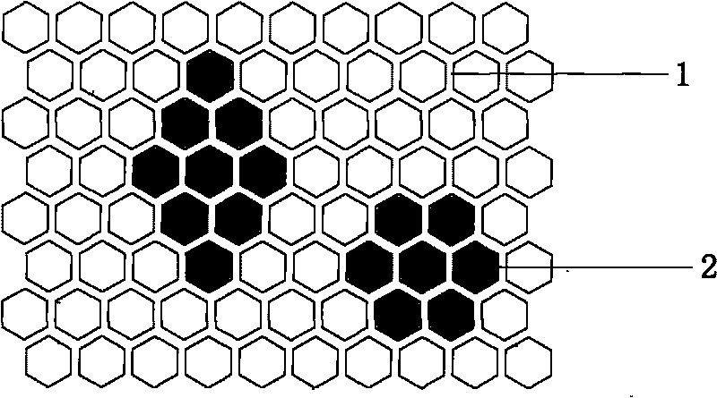 Laminating method for installing ceramic ball in radial weaving double-layer eyelet fabric