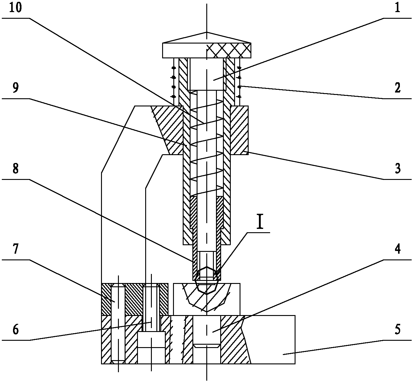 Riveting device of relay contact and riveting method thereof