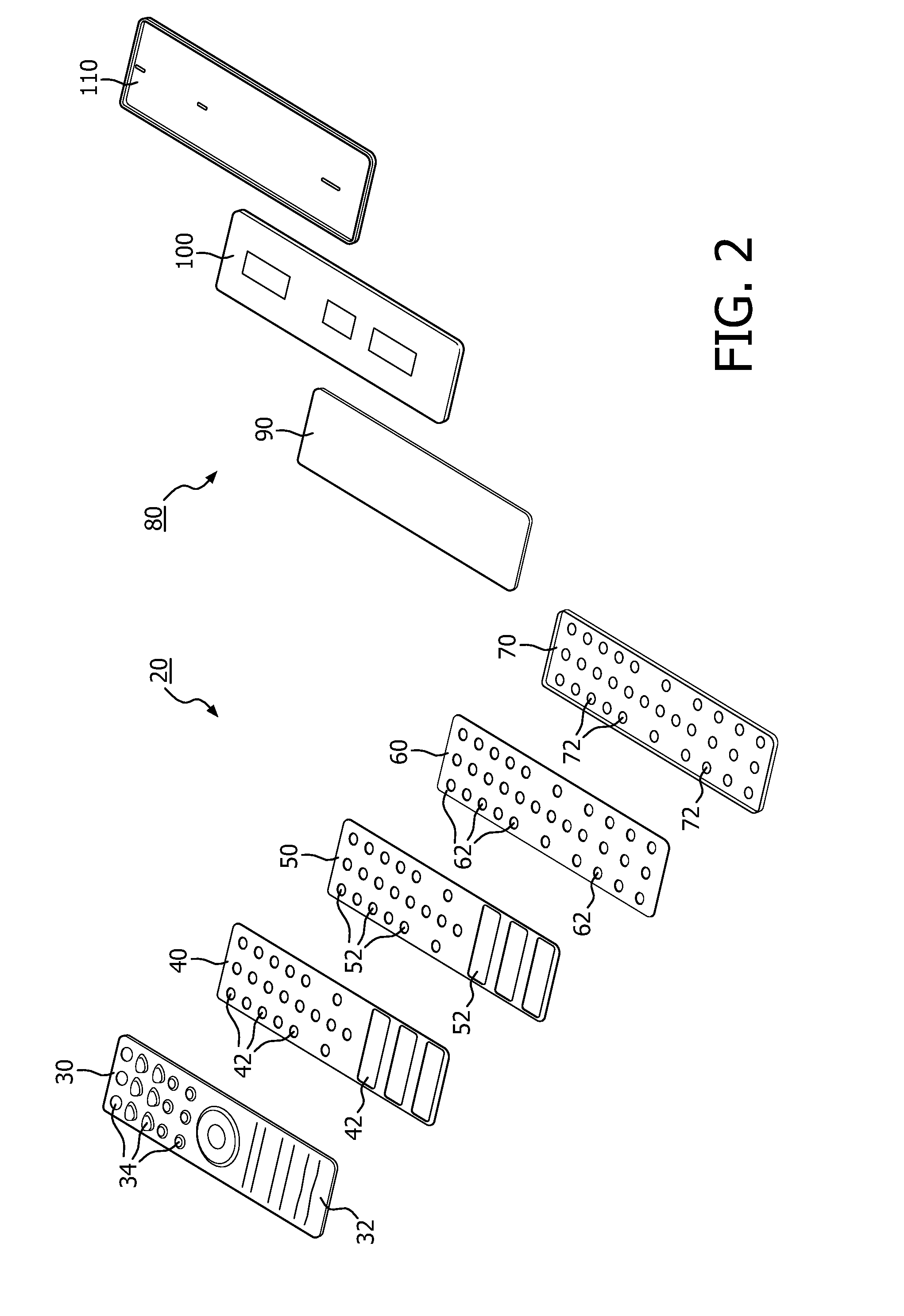 Seamless faceplate assembly for keypad device