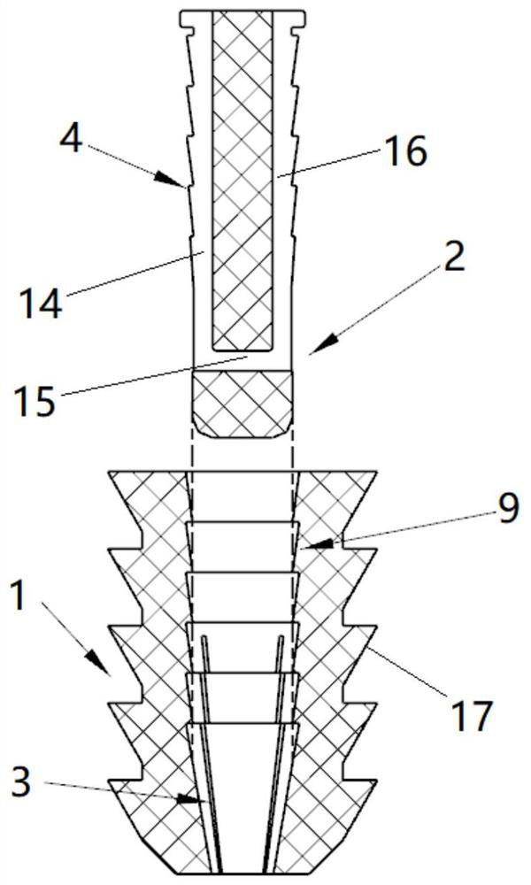 Extrusion type expansion anchor