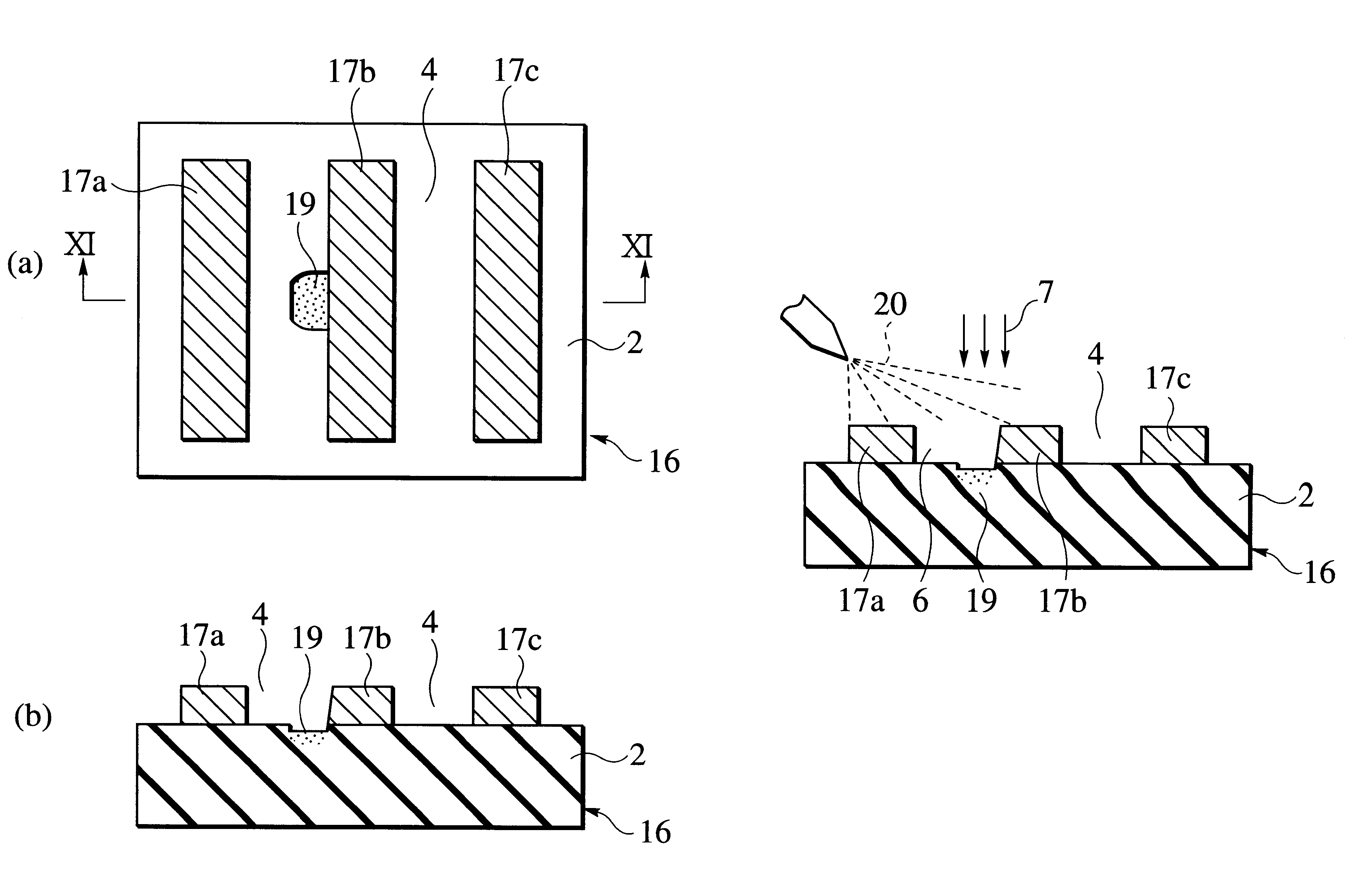 Method for repairing pattern defect, photo mask using the method, and semiconductor device manufacturing method employing the photo mask