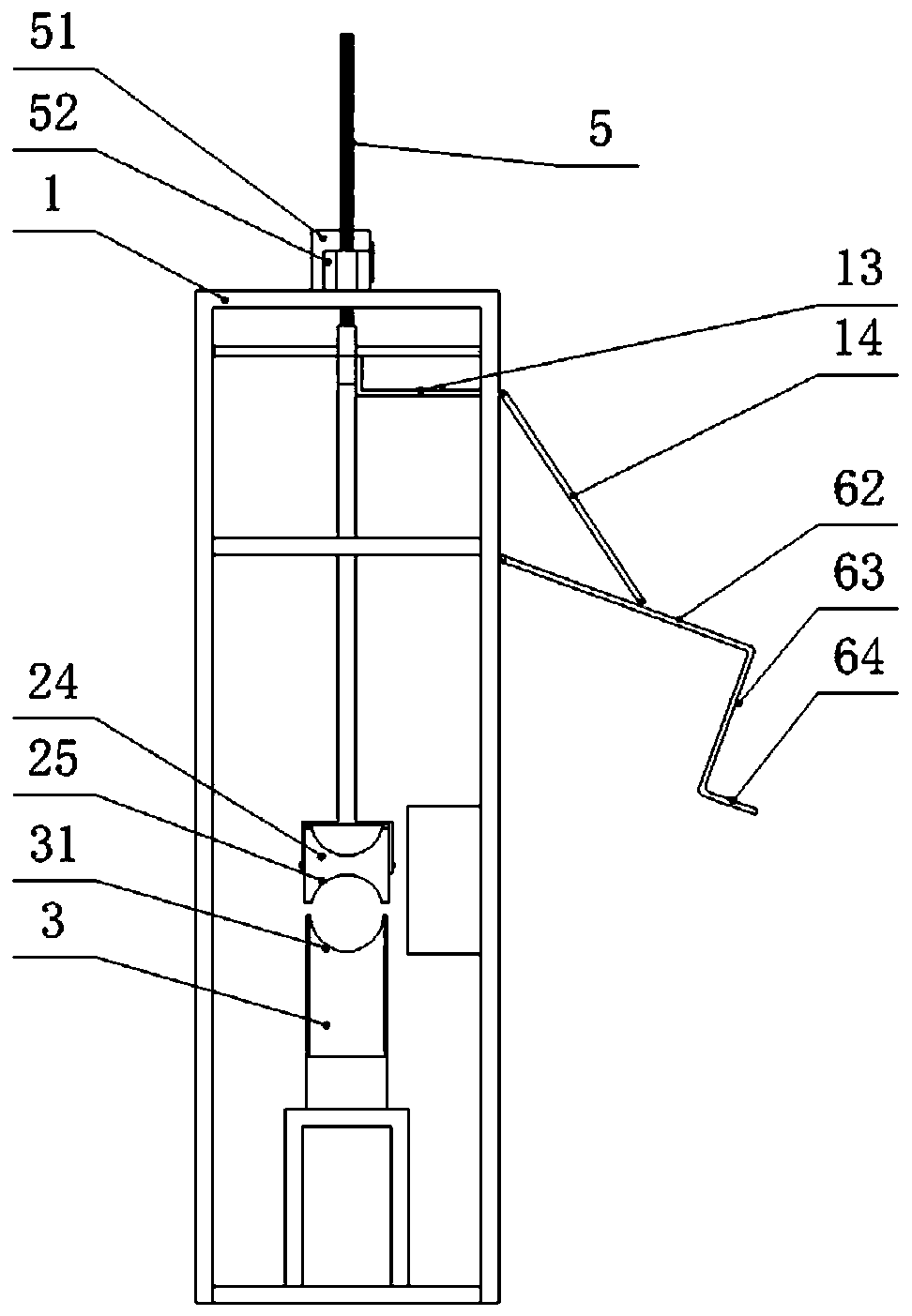 Vertical plastic pipe bending device