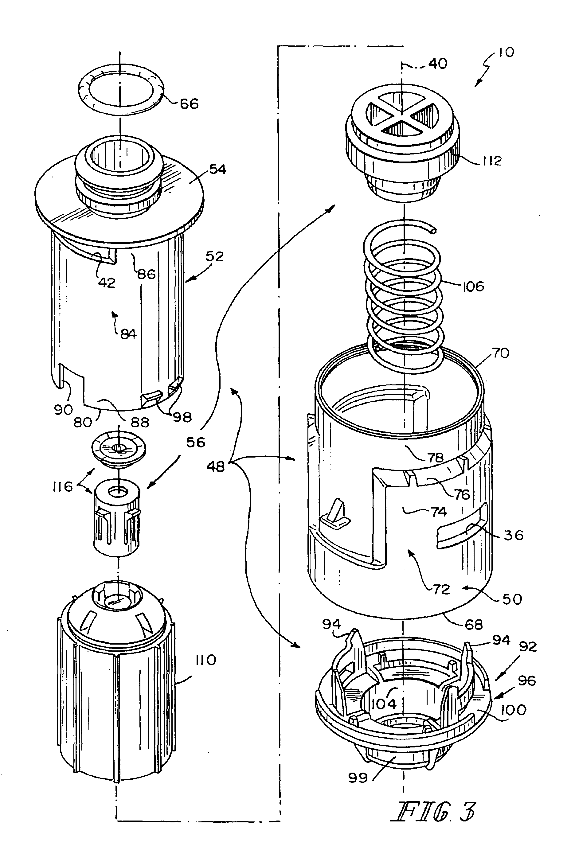 Fuel tank vent system with liquid fuel filter