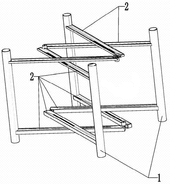 Foldable table frame for dinning table