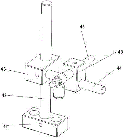 Nitrogen adjustment mechanism for chuck double-station welding machine
