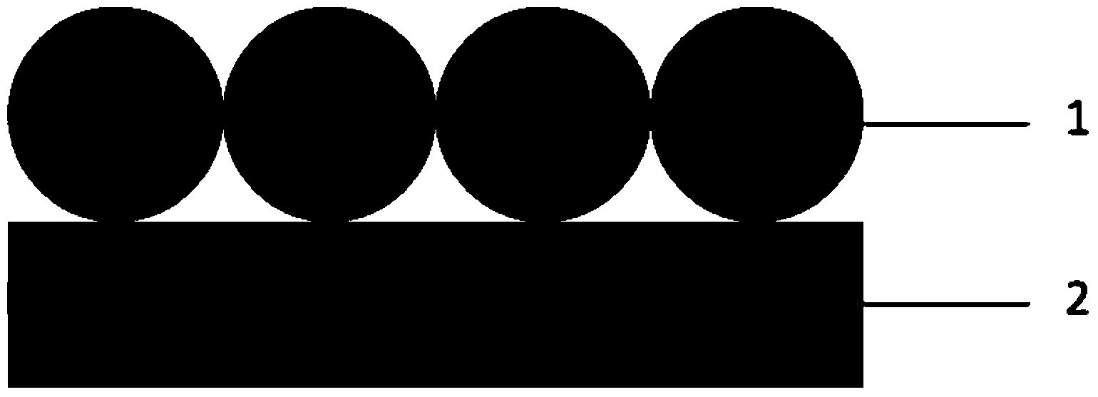 Preparation method for nano metal ball bowl array structure