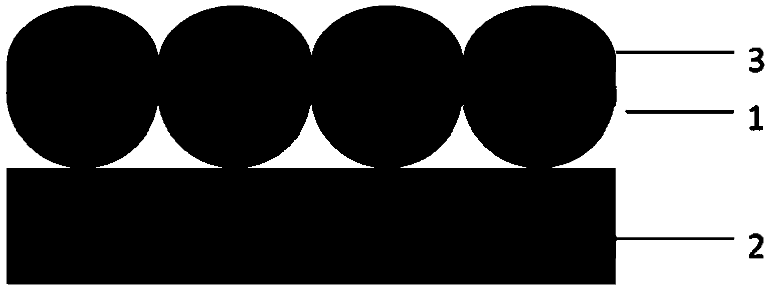 Preparation method for nano metal ball bowl array structure