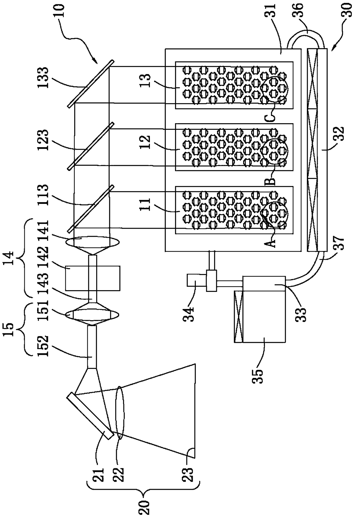 laser display device