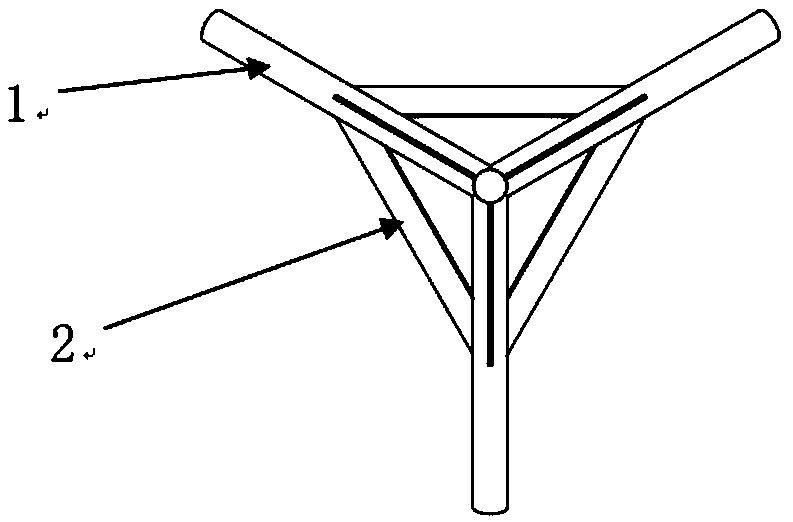 Quadrangular-pyramid-shaped material layer loosening filler