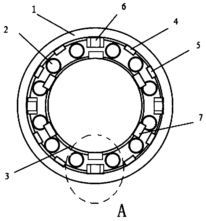 Intelligent bearing internally provided with wireless sensor and having self-powered function