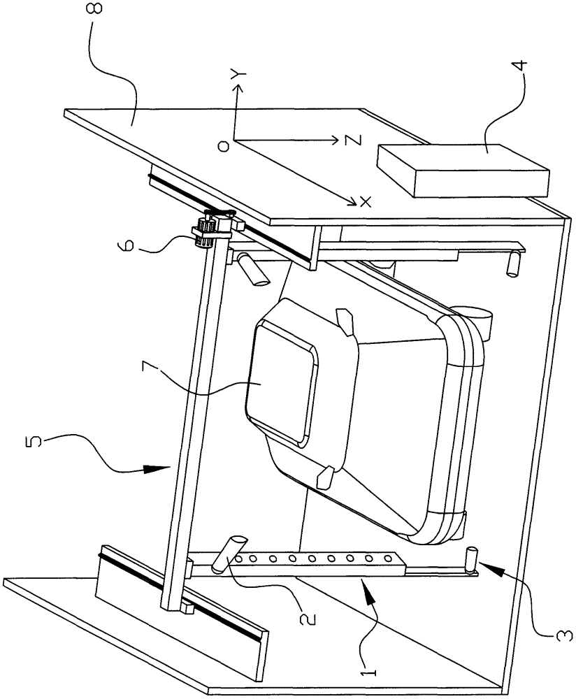 Car body position detection device for car washing