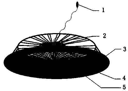 Buoyancy-lifting-type marine benthos trapping device